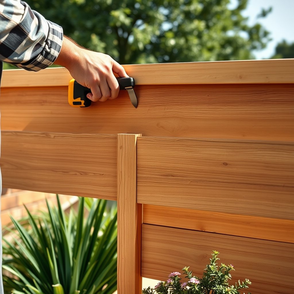 outdoor privacy screen - Illustration 2