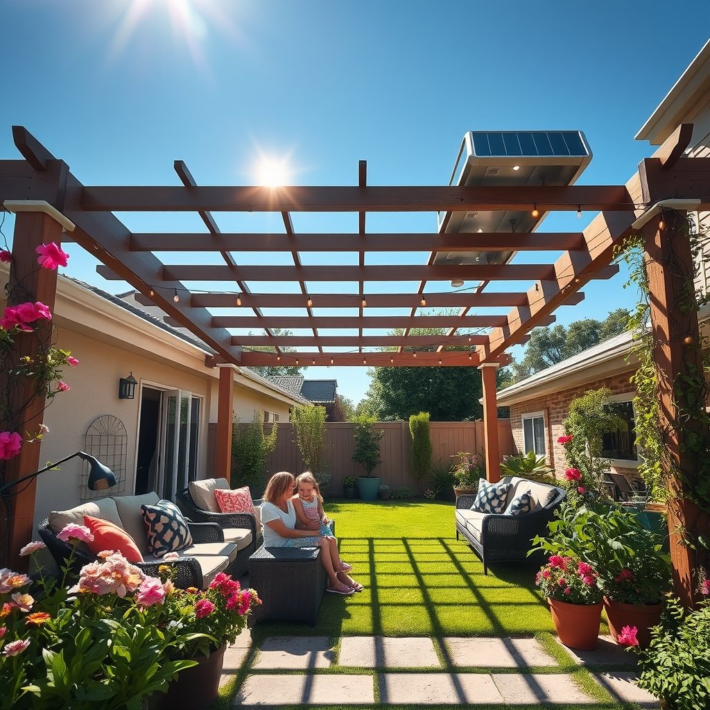 solar pergola - Illustration 3
